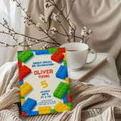 Bouwen & Vieren – Verjaardag met bouwstenen speelg Kaart