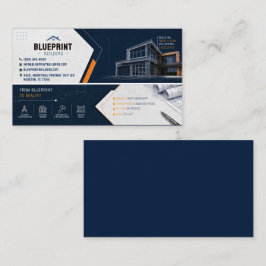 Bouwer Bouwkaart Blueprint Zakelijke Kaart Visitekaartje