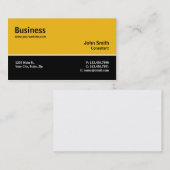 Bouwer Contractant Mechanische plaat Visitekaartje (Voorkant / Achterkant)