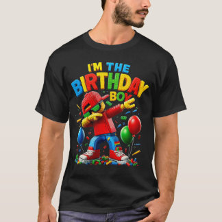 Bouwer Gamer Bouwstenen Bruh Verjaardag Brick T-shirt