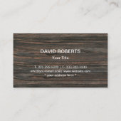 Bouwer Hout & Metal Professional Visitekaartje (Achterkant)