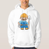 Bouwer met schokdemper hoodie (Voorkant)
