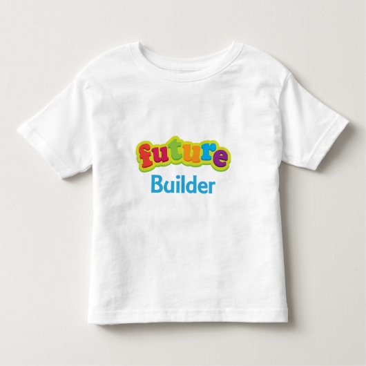 Bouwer (toekomst) voor het kind kinder shirts (Voorkant)