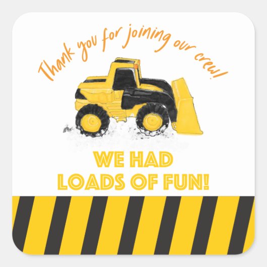 Bouwfeest Dank u Stickers (Voorkant)