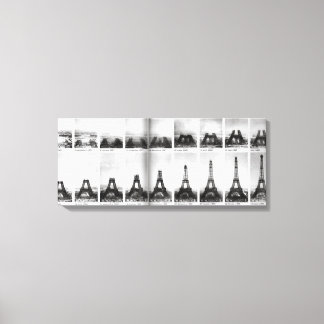  bouwfoto Eiffeltoren Parijs Canvas Afdruk