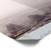 bouwfoto Eiffeltoren Parijs Poster (Hoek)