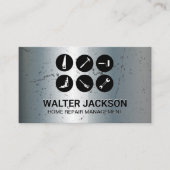 Bouwgereedschap | Afgebladderd en bekrast Visitekaartje (Voorkant)