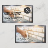 Bouwgereedschap | Brick Layer | Metaal Visitekaartje (Voorkant / Achterkant)