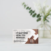 Bouwgereedschap van ThuisHammer Silhouette Visitekaartje (Staand voorkant)