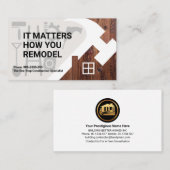 Bouwgereedschap van ThuisHammer Silhouette Visitekaartje (Voorkant / Achterkant)