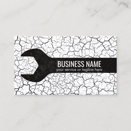 Bouwhandyman Reparatie Tool Grunge Visitekaartje (Voorkant)