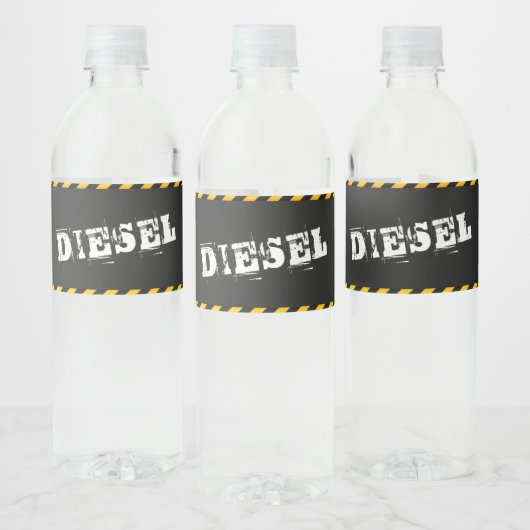 Bouwjaar Verjaardag Brandstof Diesel Waterfles Etiket (Flessen)