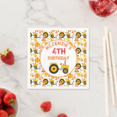 Bouwjaar Verjaardagsfeestje Leeftijd Witte servett Servet (Insitu)