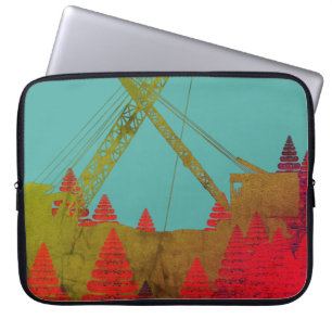 Bouwkraan Fantasy Art Crawler Crane Laptop Sleeve