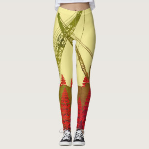 Bouwkraan Fantasy Art Crawler Crane Leggings