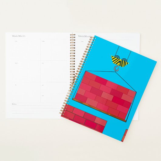 Bouwkraan Hefbakstenen muur Planner