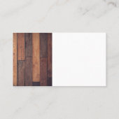 Bouwkraan | Houten planken Visitekaartje (Achterkant)