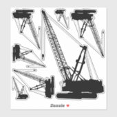 Bouwkraan Icon Sticker Set (Vel)