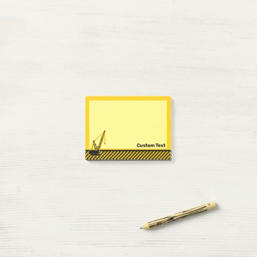 Bouwkraan Post-it® Notes (Op bureau)