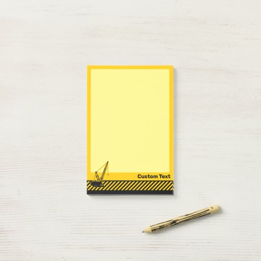 Bouwkraan Post-it® Notes (Op bureau)