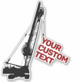 Bouwkraan Sticker (Voorkant)