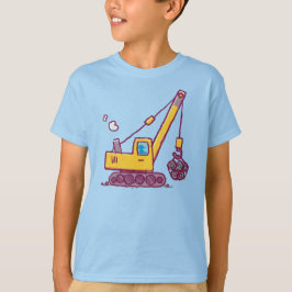 Bouwkraantekening – Geïnspireerd door het Kinder T-shirt