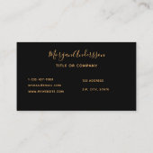 Bouwkranen van zwart goud visitekaartje (Achterkant)