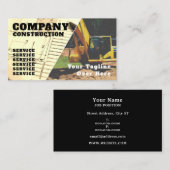 Bouwkunde en engineering geïnspireerd visitekaartje (Voorkant / Achterkant)