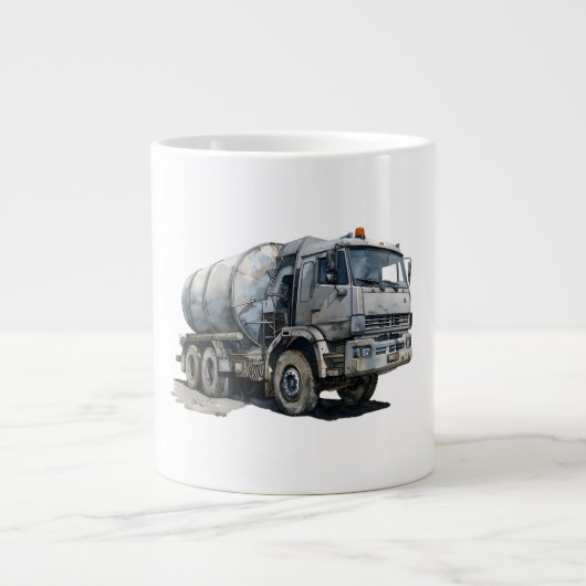 Bouwmachine Extra Grote Beker (Voorkant)