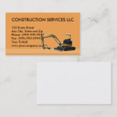 bouwmachine visitekaartje (Voorkant / Achterkant)
