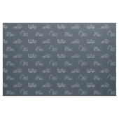 Bouwmachines Bouwer Jongen Vrachtwagen Donkerblauw Stof (Fat Quarter)