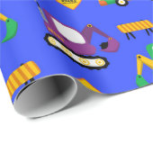 Bouwmachines Cadeaupapier (Rol Hoek)