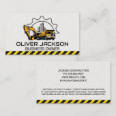 Bouwmachines | Stadsachtergrond Visitekaartje (Voorkant / Achterkant)