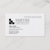 Bouwmachines Visitekaartje (Achterkant)