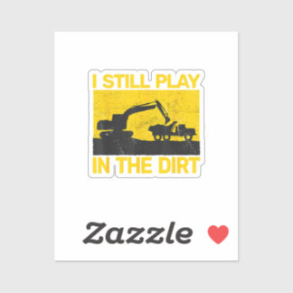  bouwmachines zwaar werk grappig fo sticker