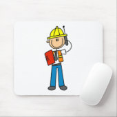 Bouwman op Cellphone Mousepad Muismat (Met muis)