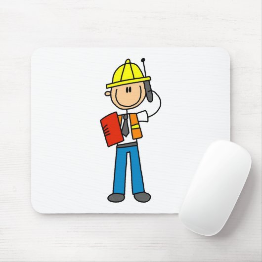 Bouwman op Cellphone Mousepad Muismat (Met muis)