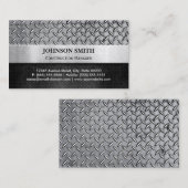 Bouwmanager - Diamond Metal Bord Visitekaartje (Voorkant / Achterkant)
