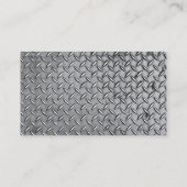 Bouwmanager - Diamond Metal Bord Visitekaartje (Achterkant)