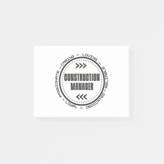 Bouwmanager Post-it® Notes (Voorkant)