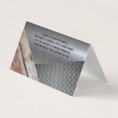 Bouwmateriaal Visitekaartjes (Achterkant)