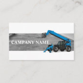 Bouwmaterieel Visitekaartje (Achterkant)