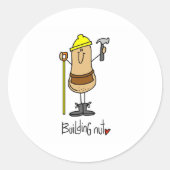 bouwmoer ronde sticker (Voorkant)