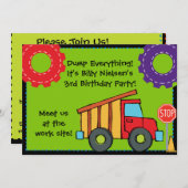 Bouwnijverheid 5 x 7 uitnodiging (Voorkant / Achterkant)