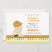 Bouwnijverheid Aangepaste uitnodiging voor eerste (Voorkant)