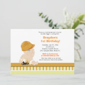 Bouwnijverheid Aangepaste uitnodiging voor eerste (Staand voorkant)