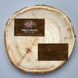 Bouwnijverheid   Achtergrond hout   Blauwdrukken Visitekaartje