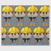 Bouwnijverheid Cadeaupapier (Vlak)