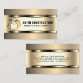 Bouwnijverheid | House Tools Logo Visitekaartje (Voorkant / Achterkant)