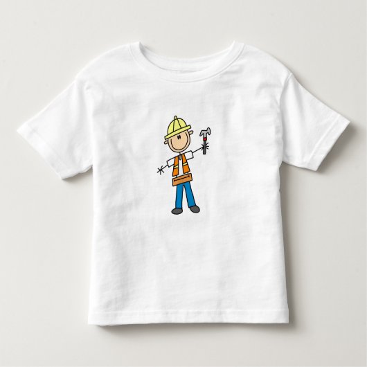 Bouwnijverheid met Hammer Kinder Shirts (Voorkant)